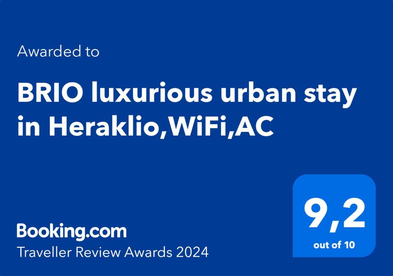 Brio Luxurious Urban Stay In Heraklio,Wifi,Αc Heraclión Exterior foto